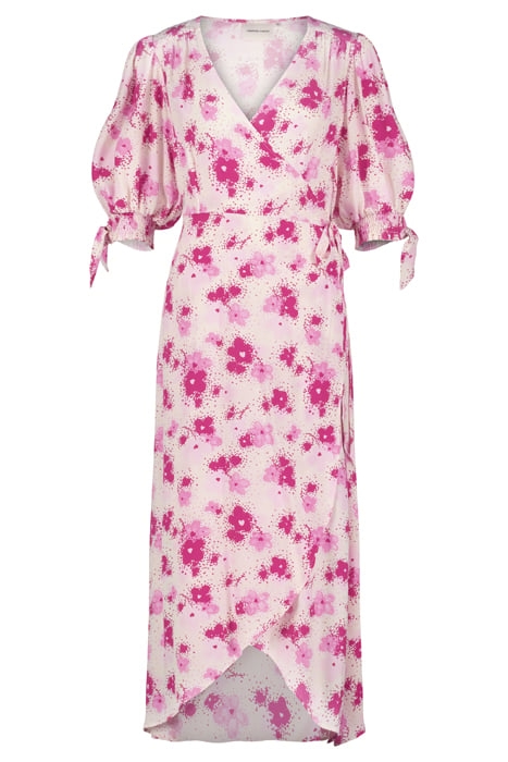 HANNAH DRESS HOT PINK/CREAM WHITE 3