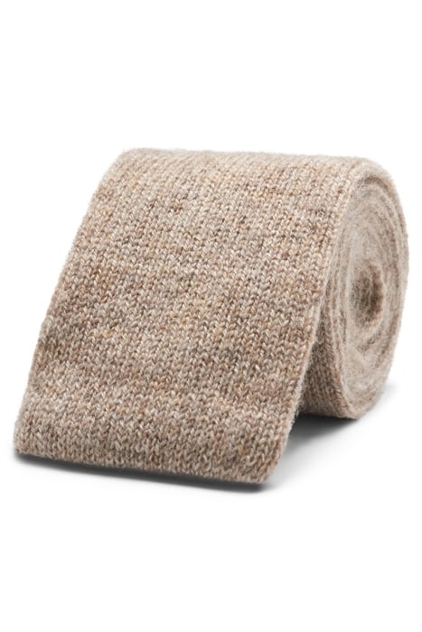 LIGHT BROWN KNITTED KNITTED TIE 1
