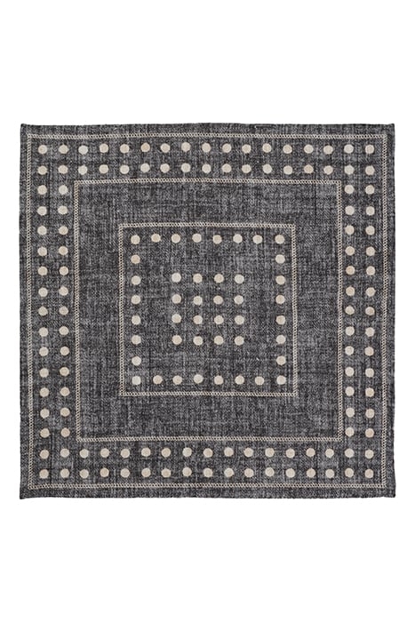 GREY DOTS POCKET SQUARE 2