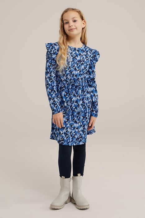 DRESS MID LENGTH BLUE 2