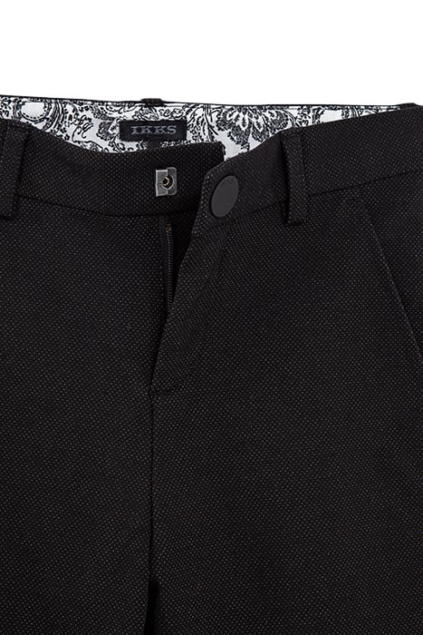 BOYS’ BLACK SEMI-PLAIN OCCASIONWEAR SUIT BERMUDA SHORTS 3