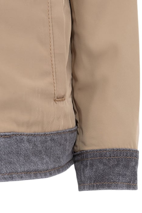 BOYS’ GREY DENIM/BEIGE NYLON REVERSIBLE JACKET 6