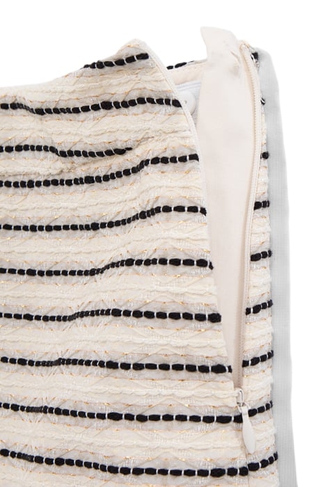 GIRLS’ ECRU SKIRT WITH STRIPED JACQUARD MOTIF 4