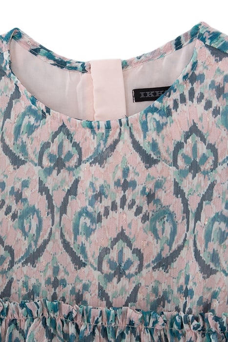 PINK PASTEL IKAT PRINT DRESS FOR GIRLS 3