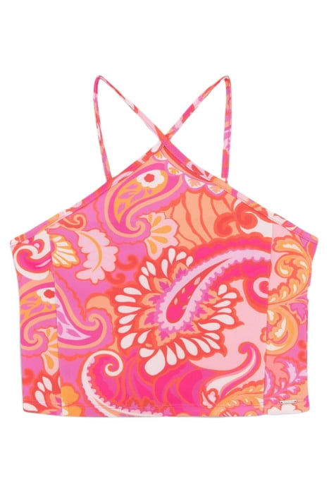 GIRLS’ PINK VEST TOP WITH PSYCHEDELIC PRINT 1