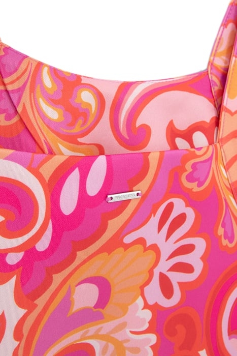 GIRLS’ PINK DRESS WITH PSYCHEDELIC PRINT 4