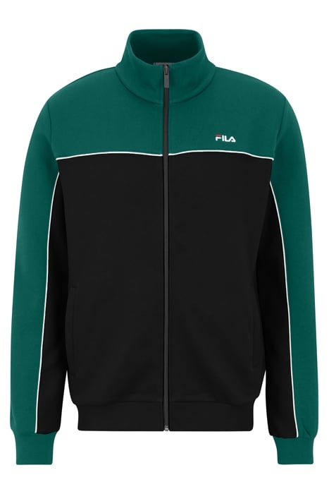 LATIMER BLOCKED TRACK JACKET FOREST BIOME-BLACK 4