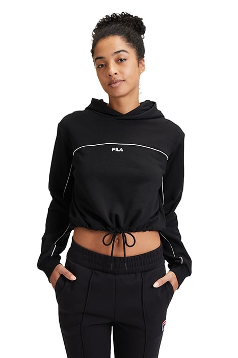 LAAGNA BLOCKED HOODY BLACK 1