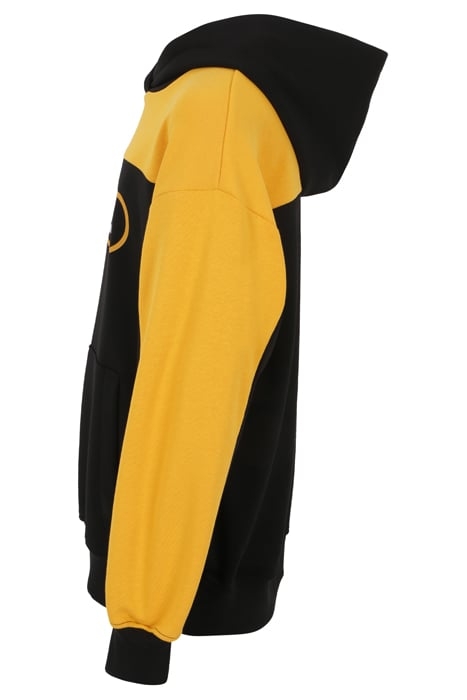 LUCKA BLOCKED HOODY BLACK-AUTUMN BLAZE 3