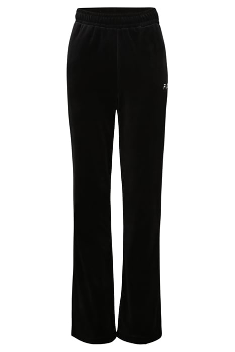LONSHEIM SLIM VELVET TRACK PANTS BLACK 1