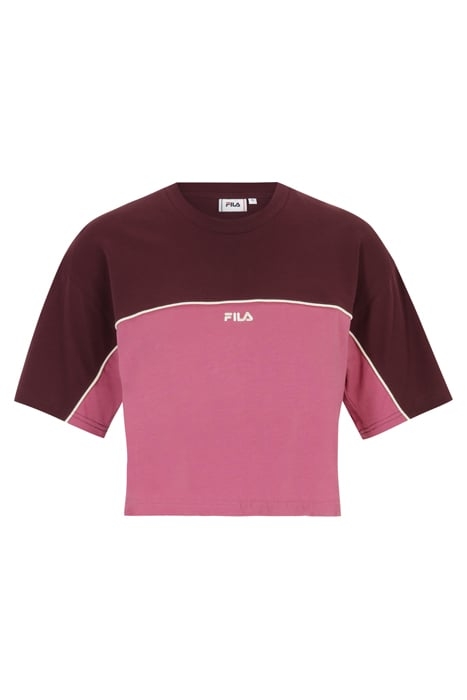 LOOBU BLOCKED TEE WINETASTING-RED VIOLET 4