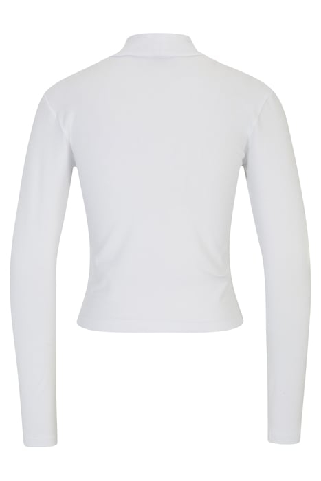 LINNUSE CROPPED TURTLE NECK BRIGHT WHITE 4