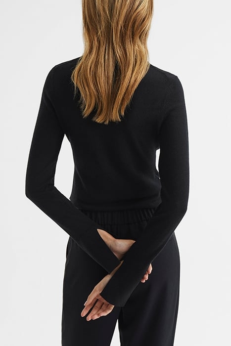 SASHA-MERINO SPLIT SLEEVE BLACK 4