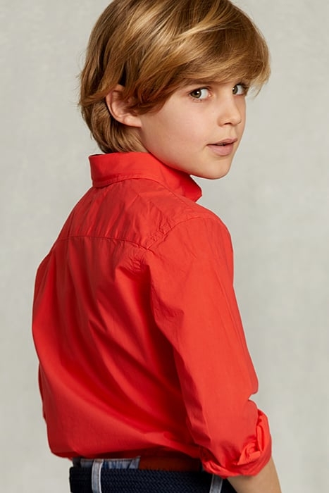 CUSTOM FIT POPLIN SHIRT POMEGRANATE PINK 2