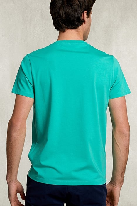 CUSTOM FIT PIMA COTTON CREW NECK T-SHIRT KIWI GREEN 2