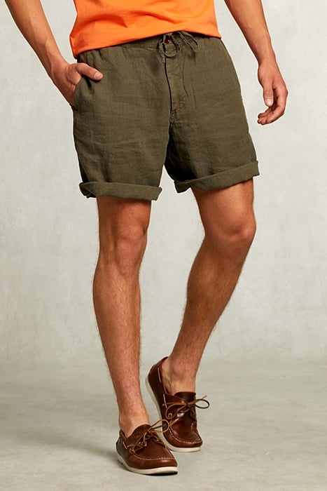 KHAKI LINEN SHORT 1