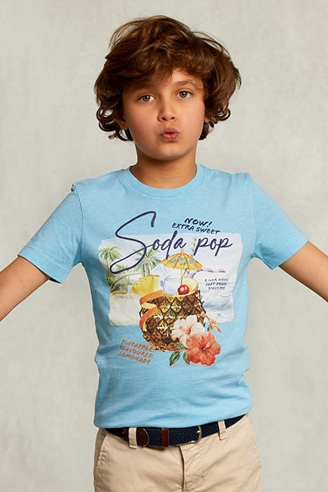 NORMAL FIT BASIC T-SHIRT BORA BORA MEL BLUE 1