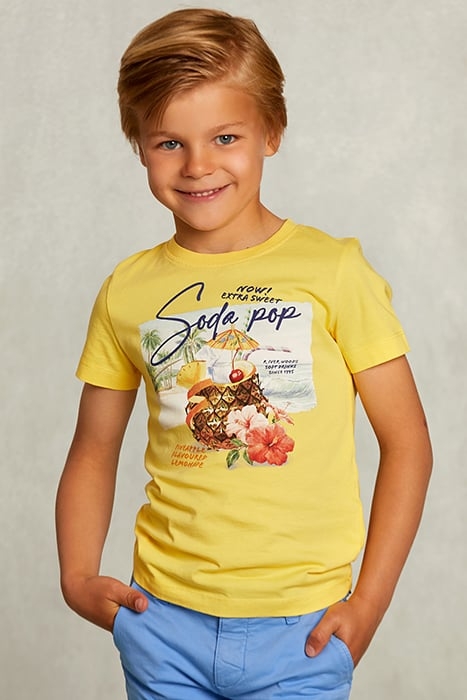 NORMAL FIT BASIC T-SHIRT IN BUTTERFLY YELLOW 1