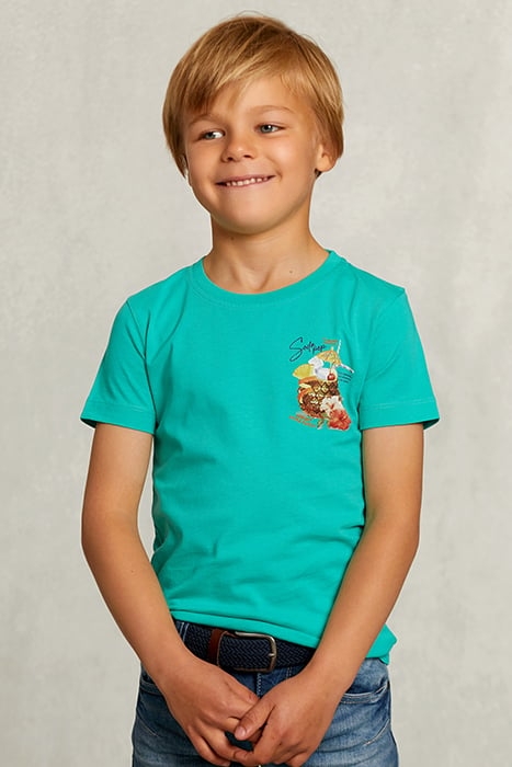 NORMAL FIT BASIC T-SHIRT CITRUS GREEN GREEN 1