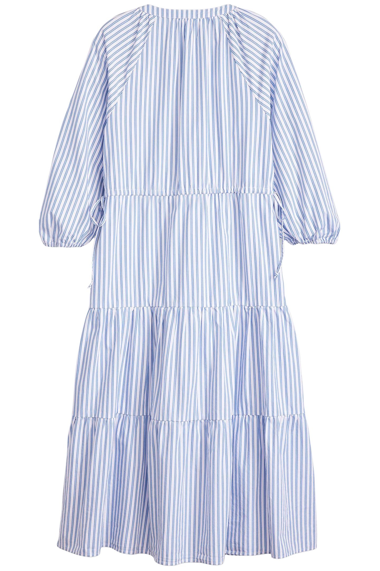 CECILE MIDI DRESS BEARBERRY STRIPE BLUE 4