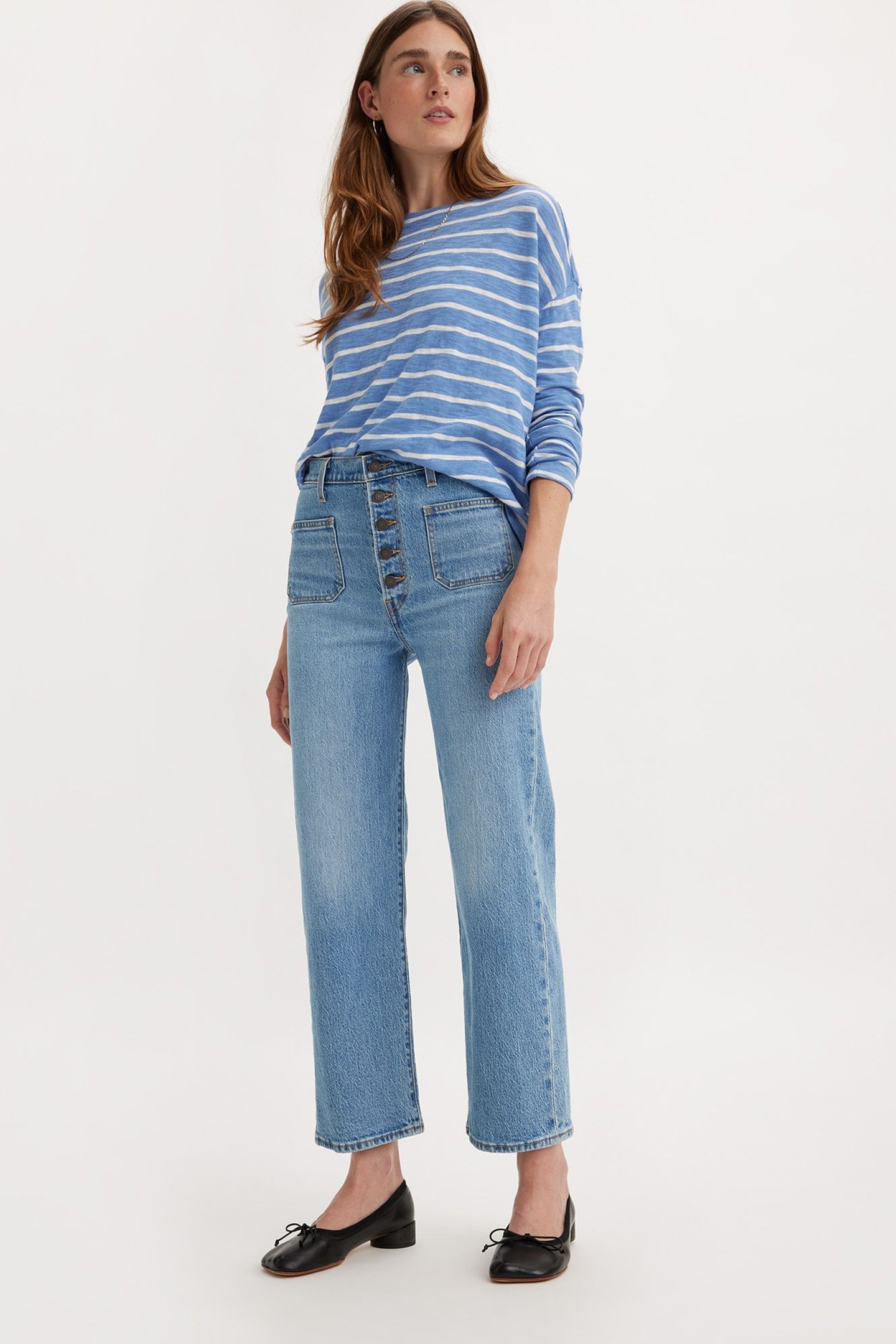 RIBCAGE STRAIGHT PATCH POCKET JEANS 5