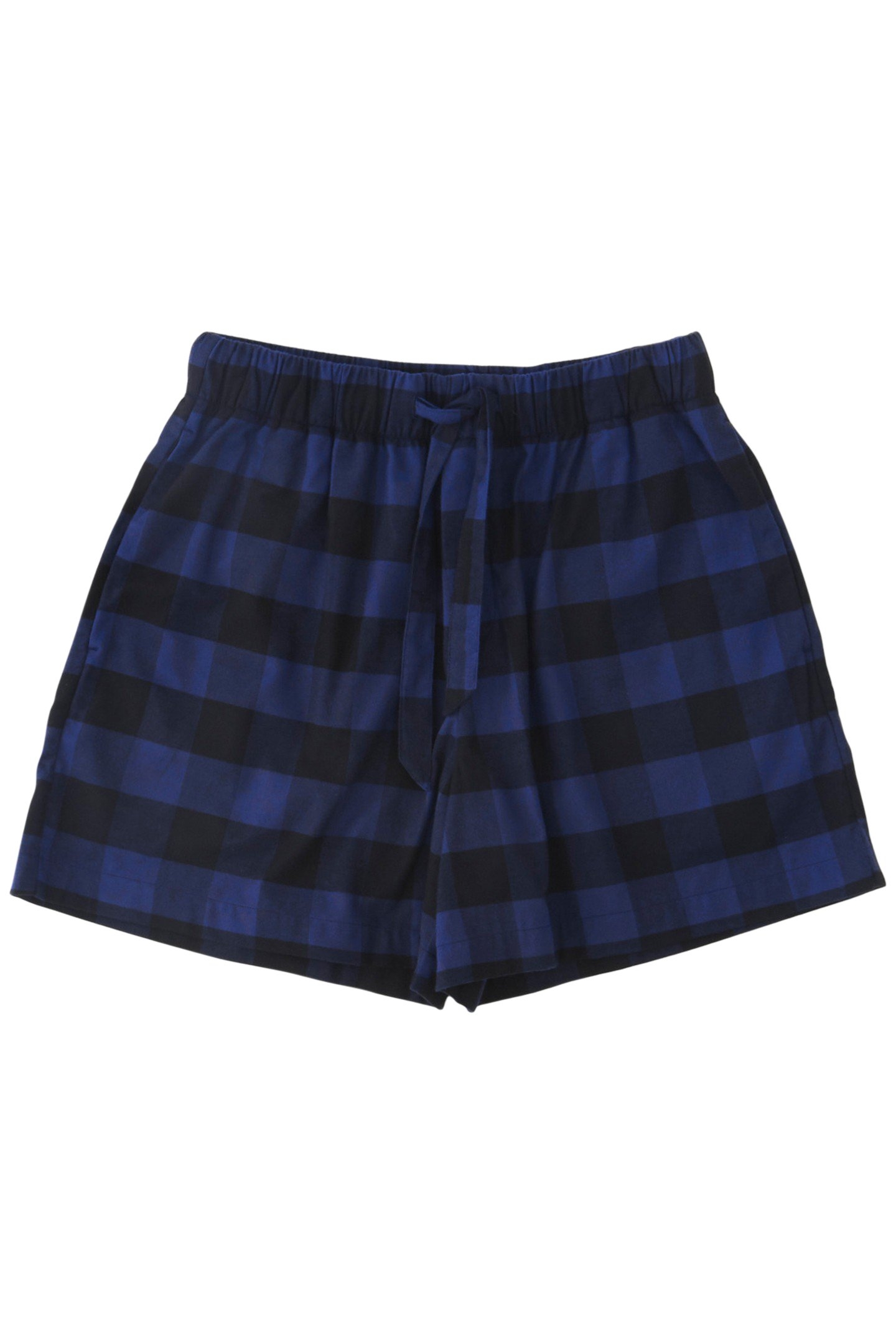 UNISEX FLANNEL, PYJAMAS SHORTS BLUE GINGHAM 3