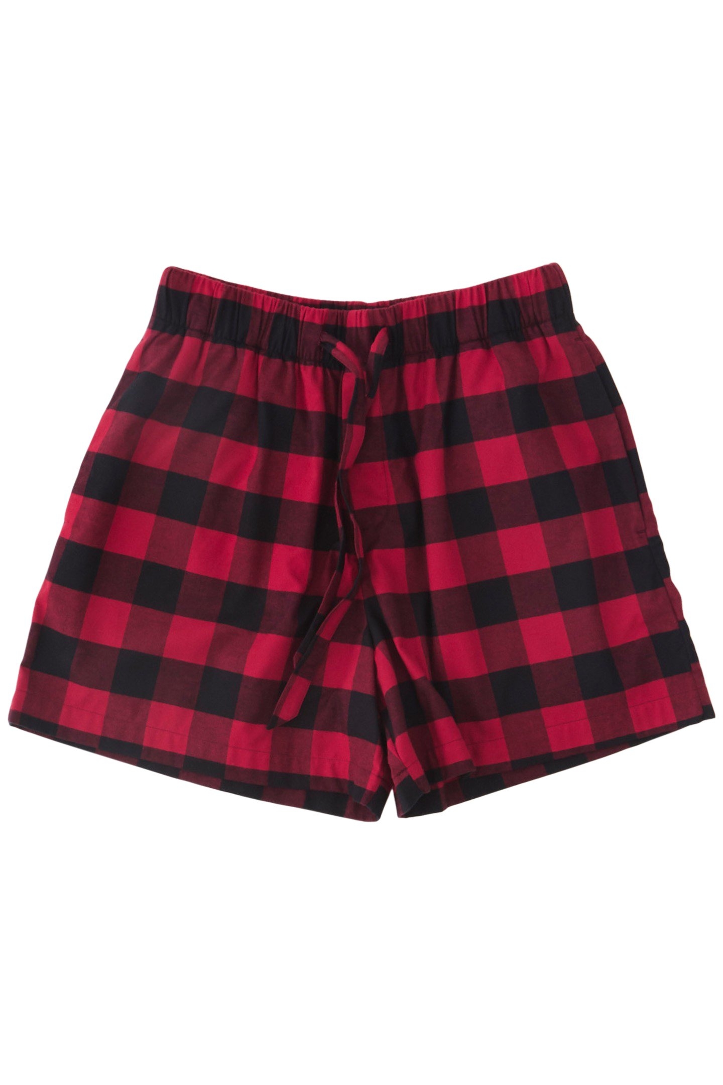 UNISEX FLANNEL, PYJAMAS SHORTS RED GINGHAM 3