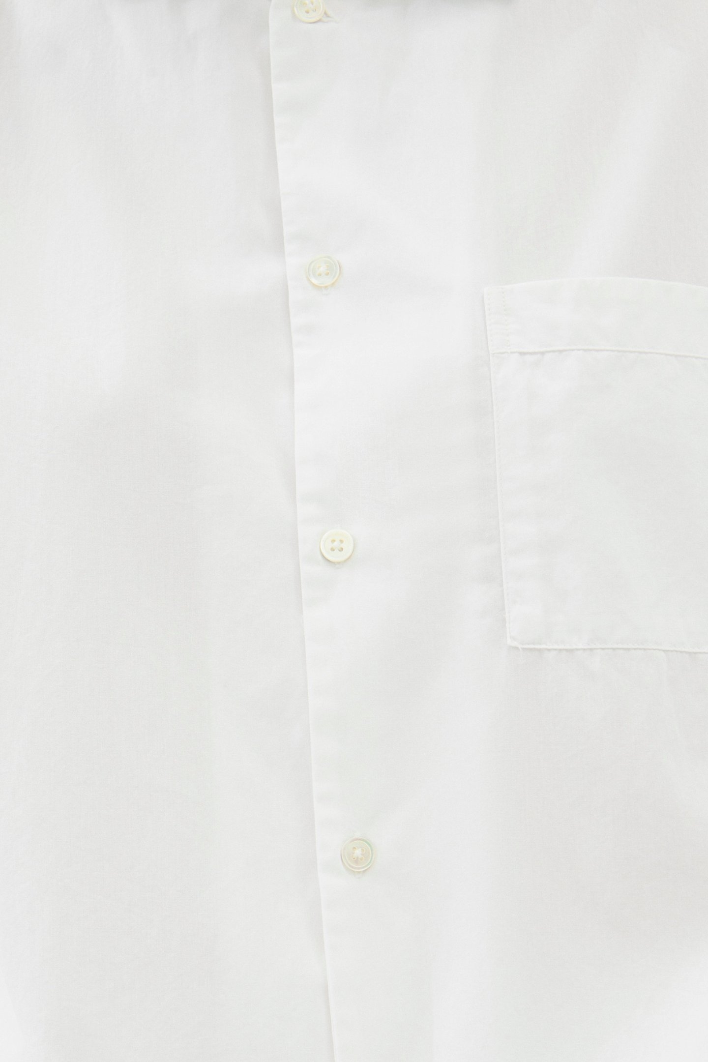 UNISEX POPLIN, PYJAMAS SHIRT ALABASTER WHITE 2