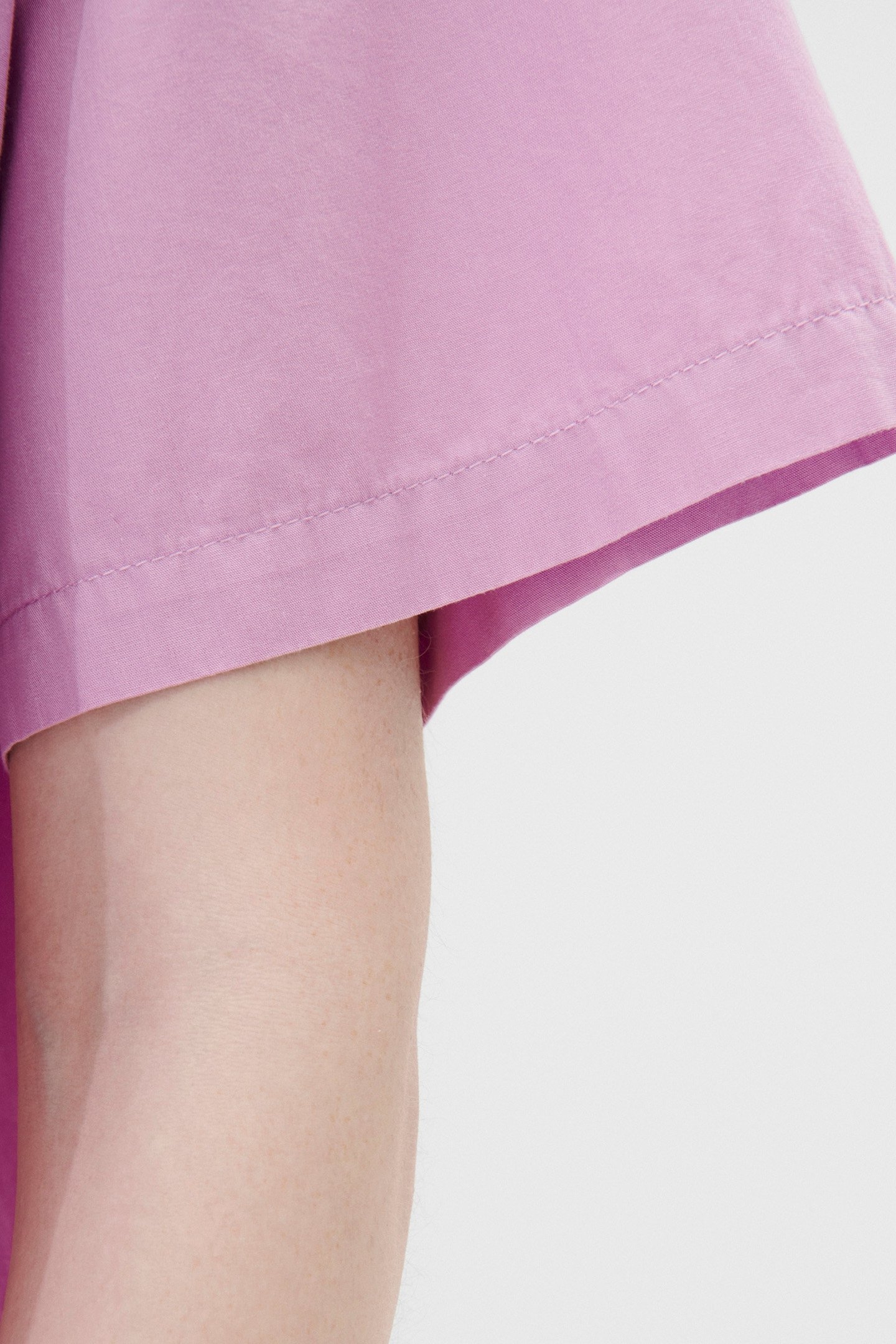 UNISEX POPLIN, SHORT SLEEVE SHIRT PURPLE PINK 2