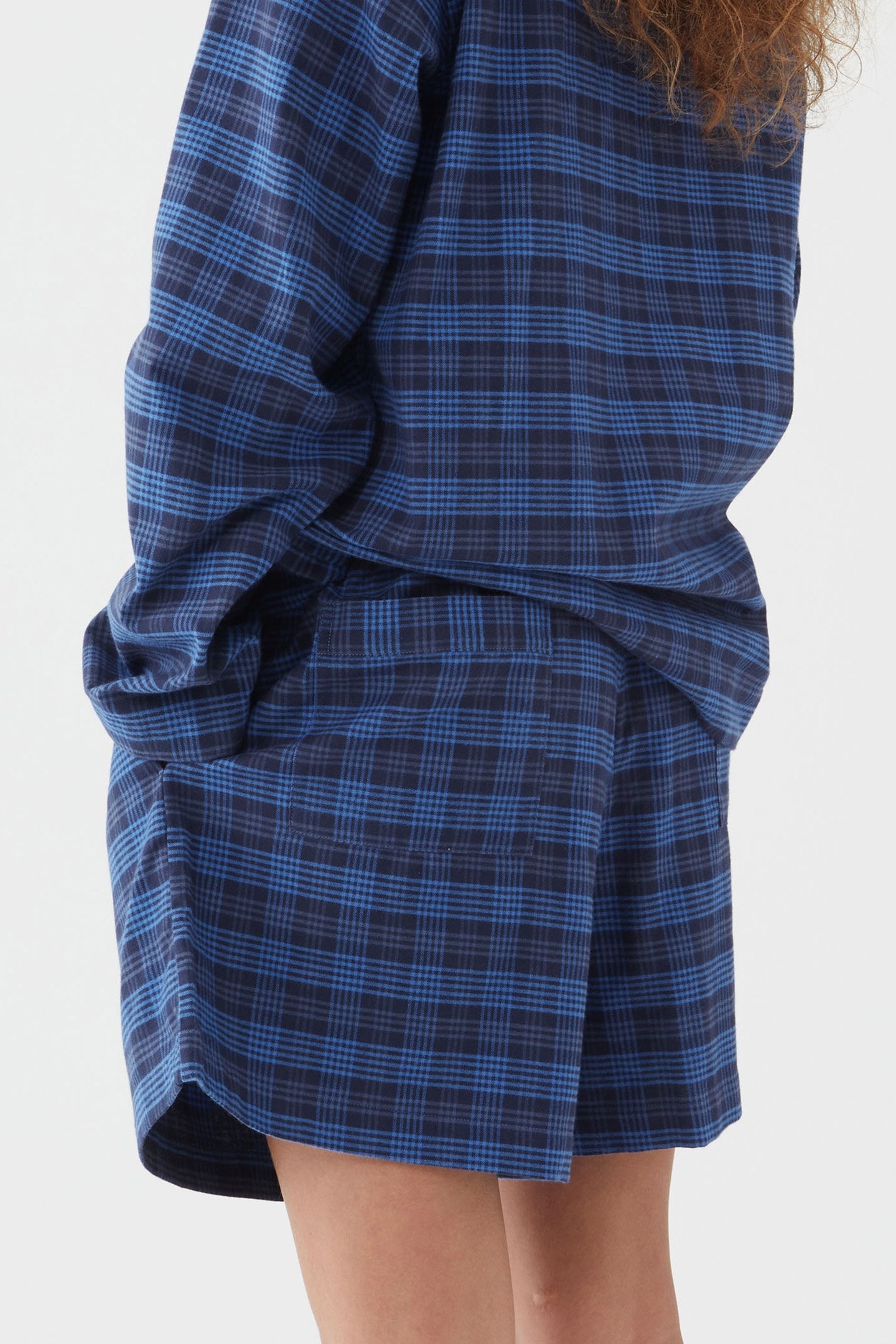UNISEX FLANNEL, PYJAMAS SHORTS BLUE HOUR 2