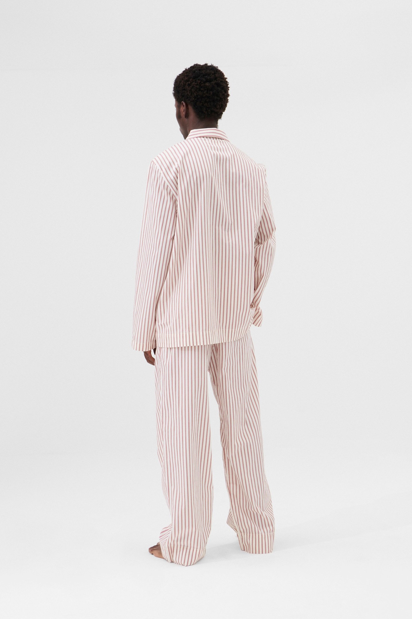 UNISEX POPLIN, PYJAMAS SHIRT POLKA STRIPES 1