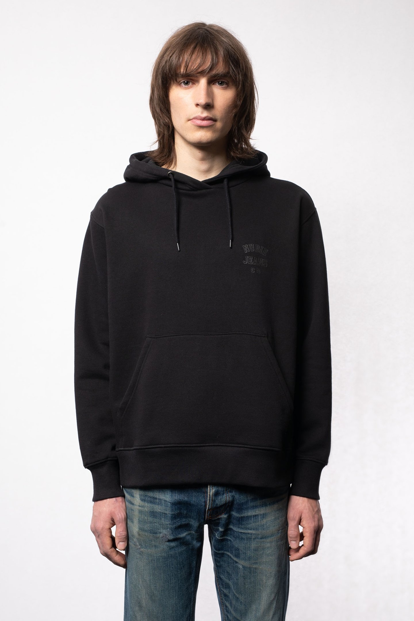 FRANKE LOGO HOODIE BLACK 1