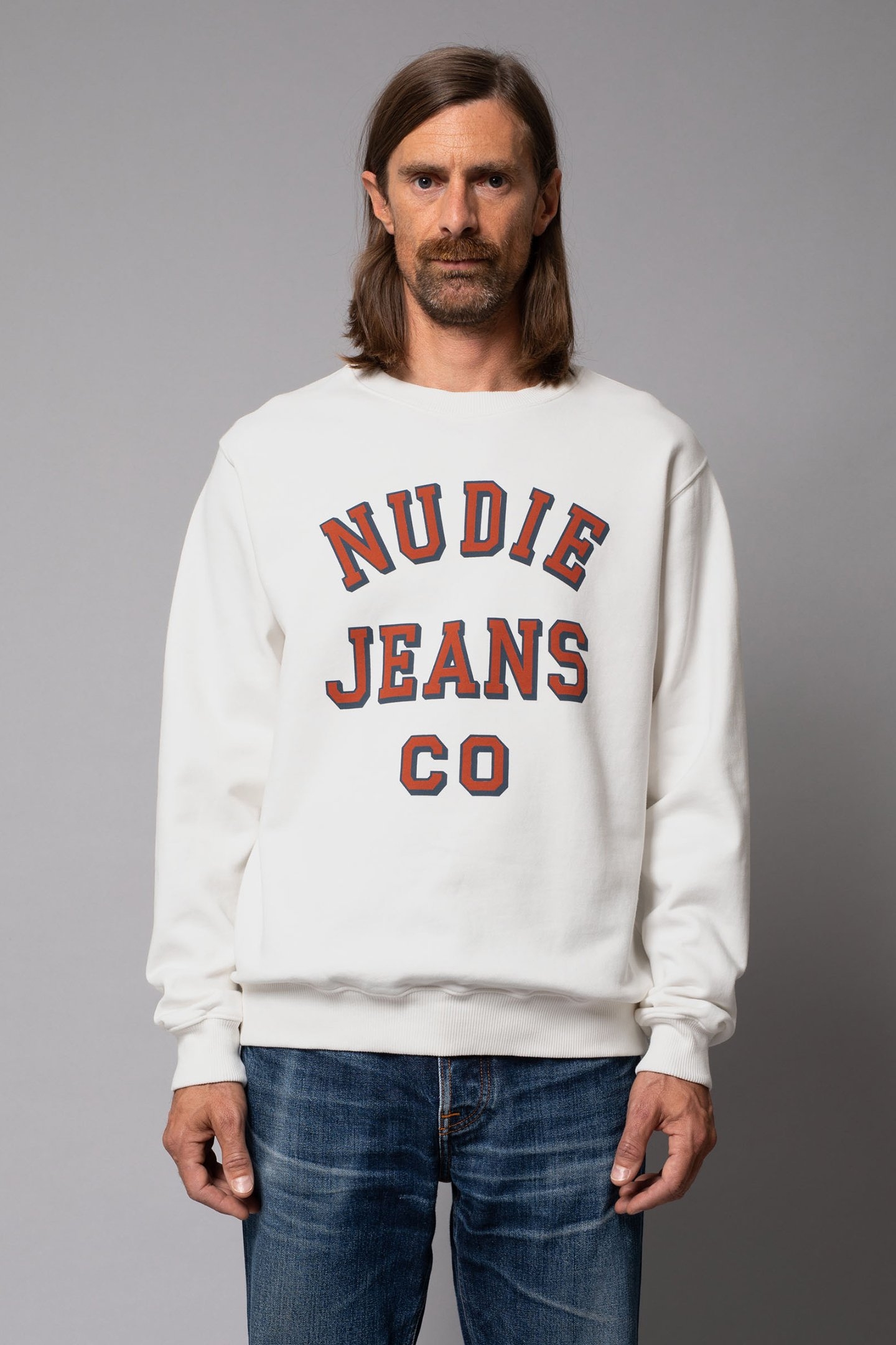 LASSE NUDIE JEANS CO CHALK WHITE 1