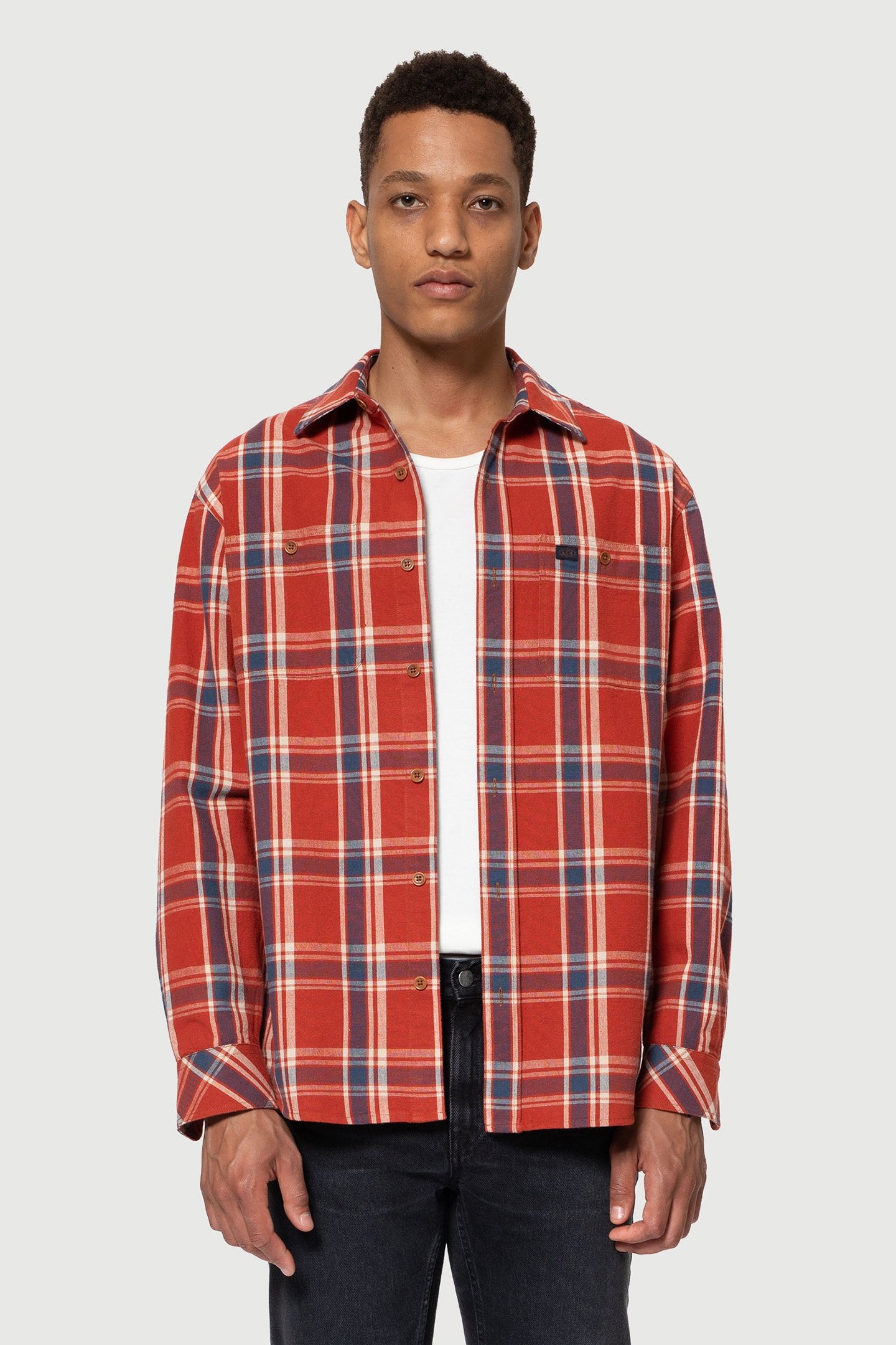 FILIP BASKET PLAID RED 1