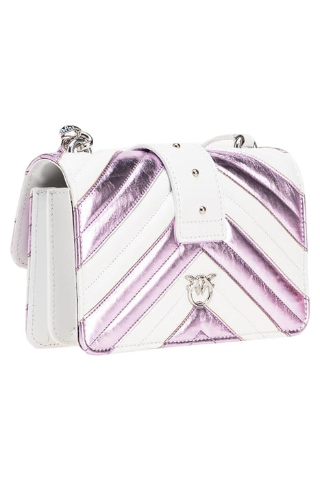 LOVE ONE MINI CL NAPPA CON INS PINK/WHITE-SHINY NICKEL 3
