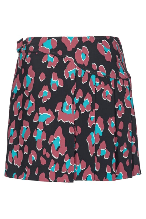 GARO SKIRT BLACK/LIGHT GREEN/BURGUNDY 4