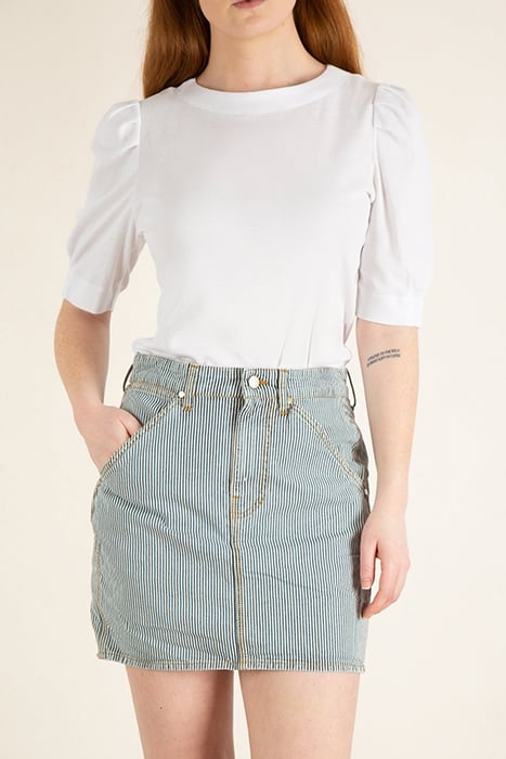 SKIRT STRIPED SHORTY INDIGO/ECRU STRIPE 1