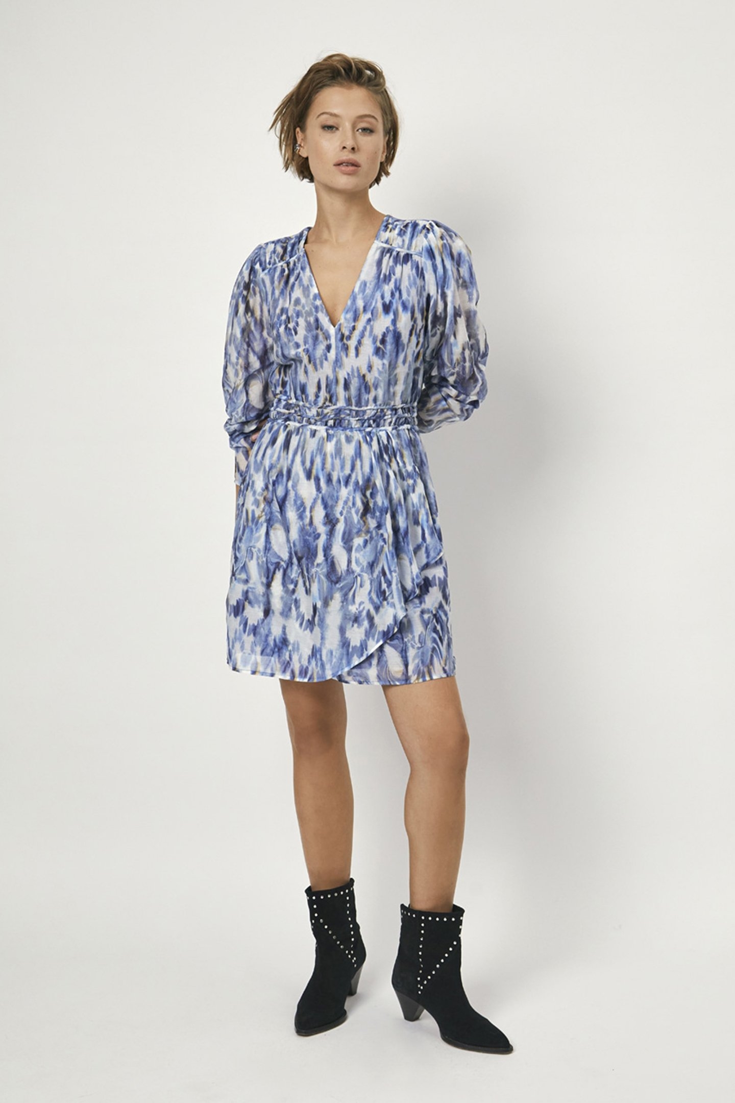 ROCHELLE PRINTED MINI DRESS MULTICOLOUR 1