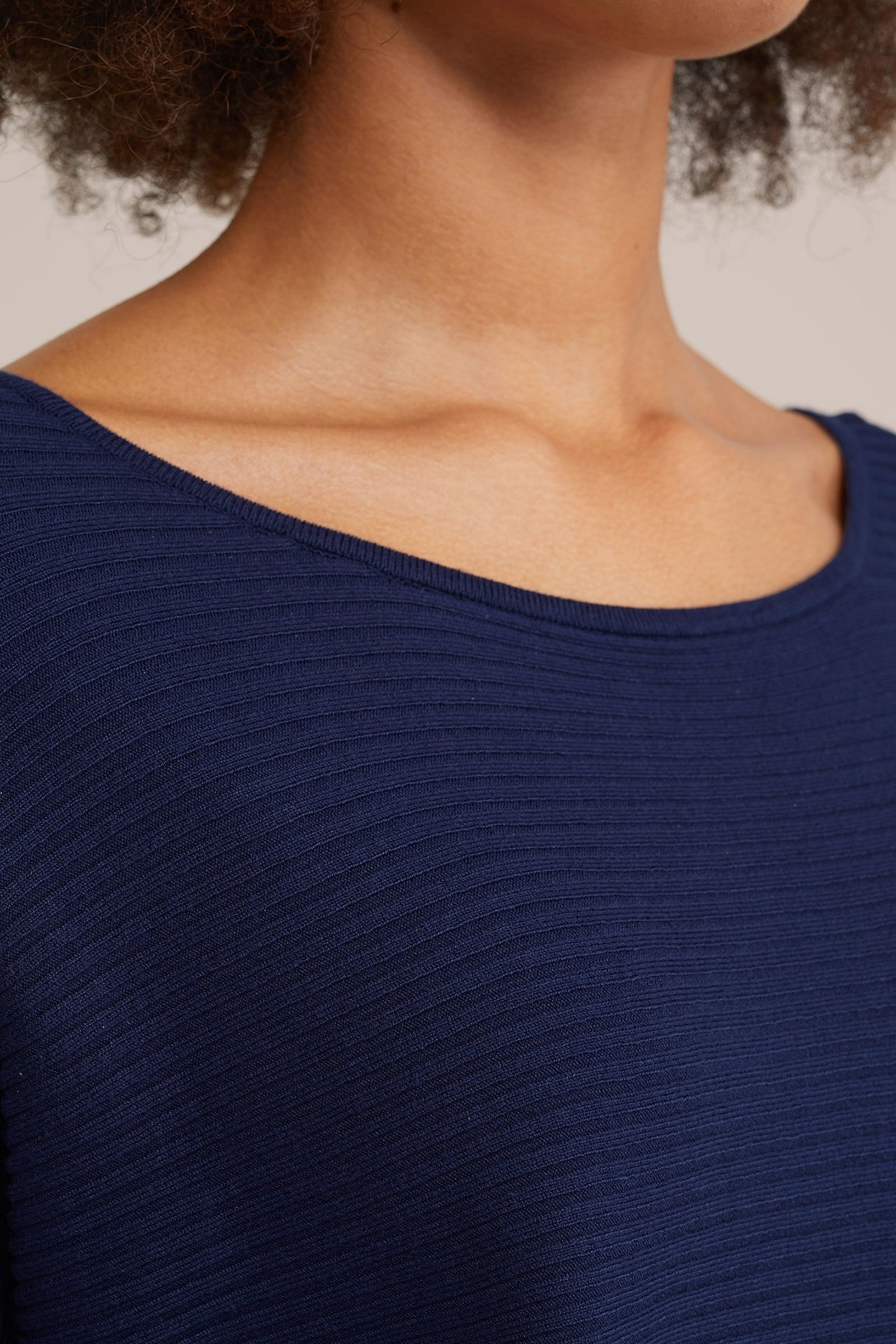 KNITTED PULLOVER NAVY BLUE 5