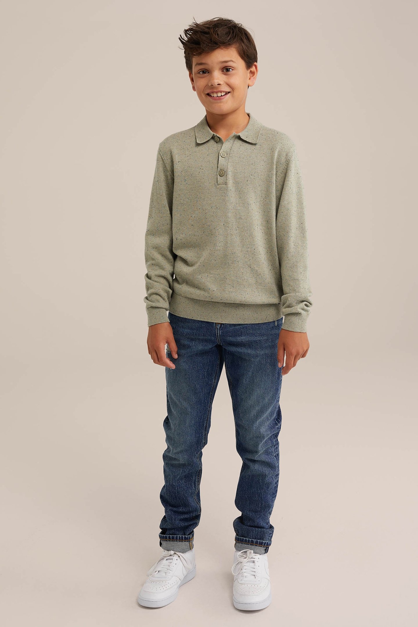 KNITTED PULLOVER LIGHT GREEN 2