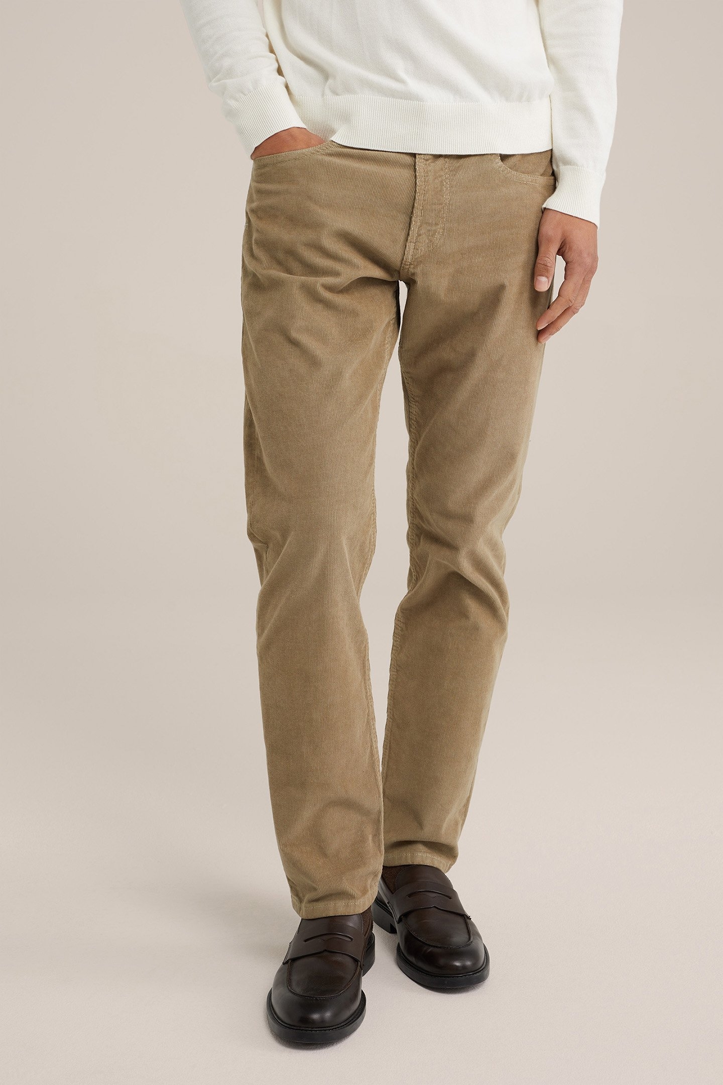 5-POCKET MID WAIST BEIGE 1