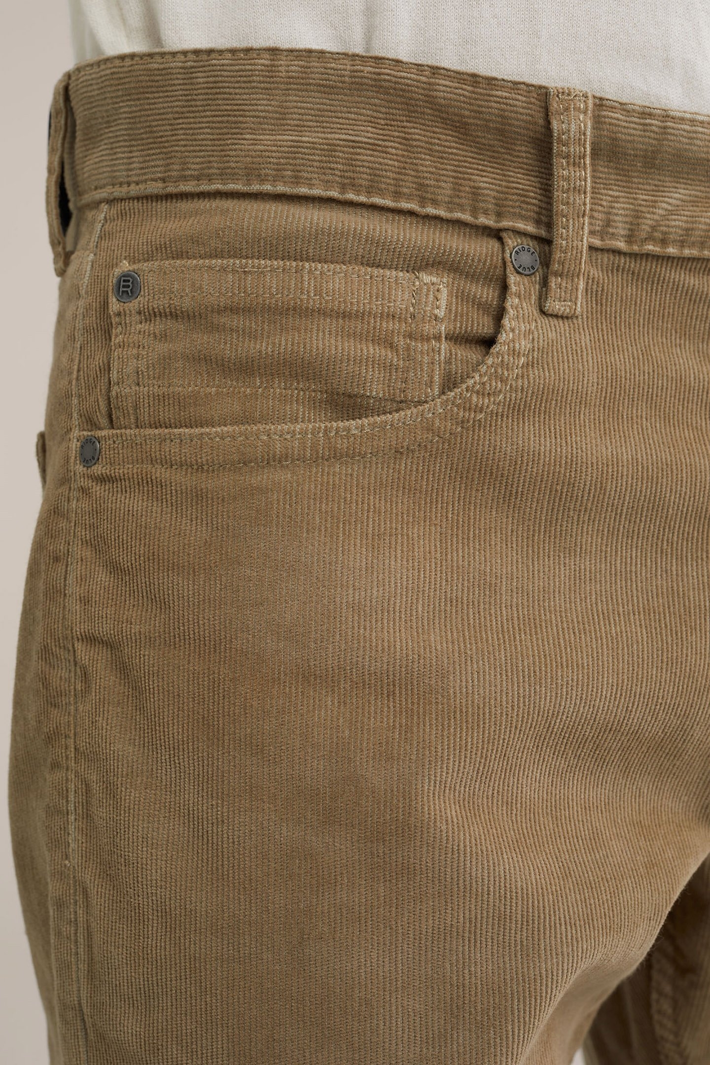 5-POCKET MID WAIST BEIGE 5