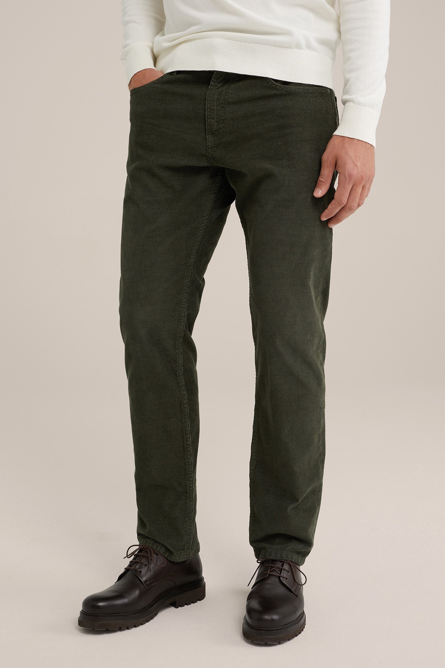 5-POCKET MID WAIST ARMY GREEN 1
