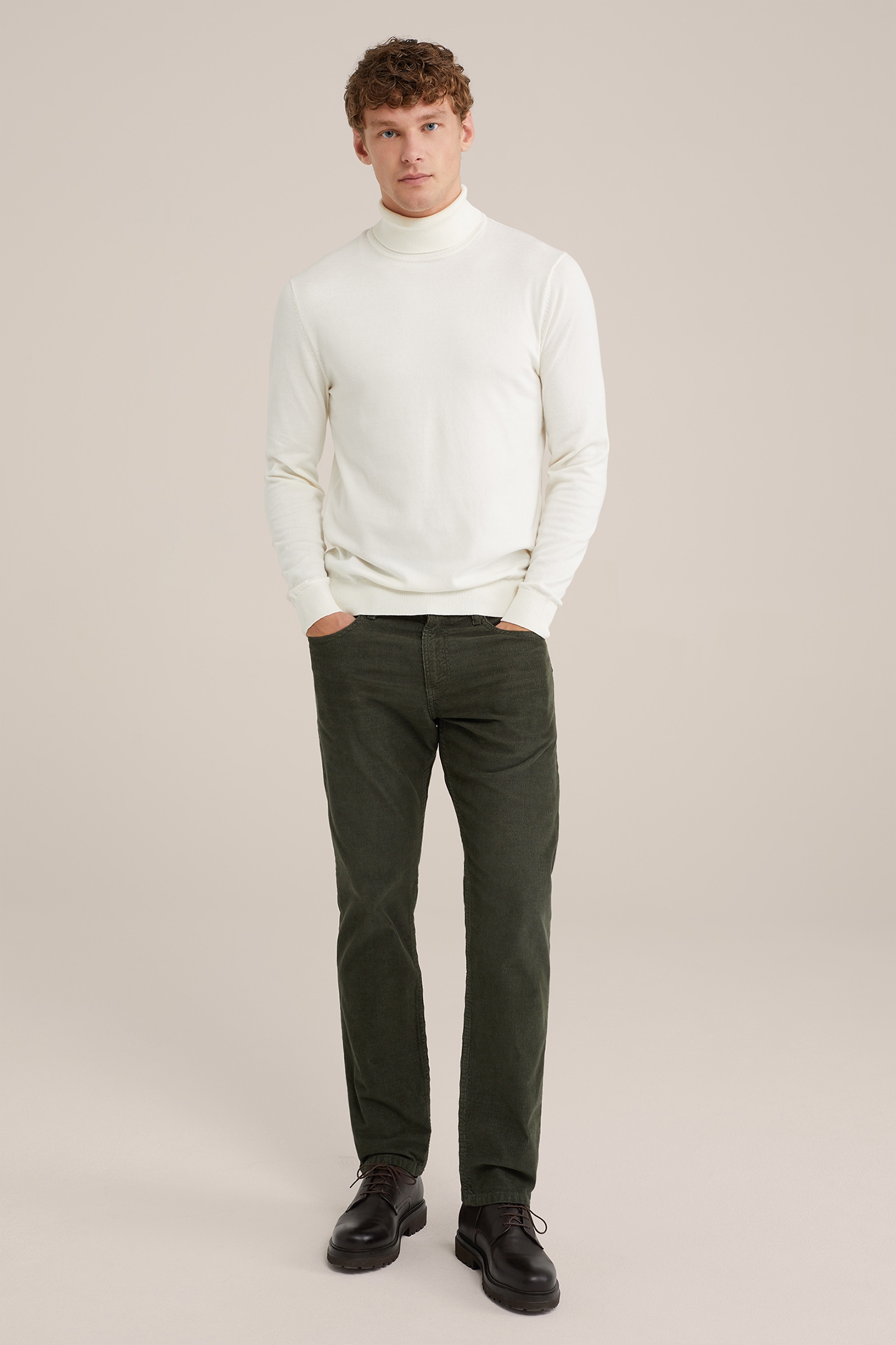 5-POCKET MID WAIST ARMY GREEN 4