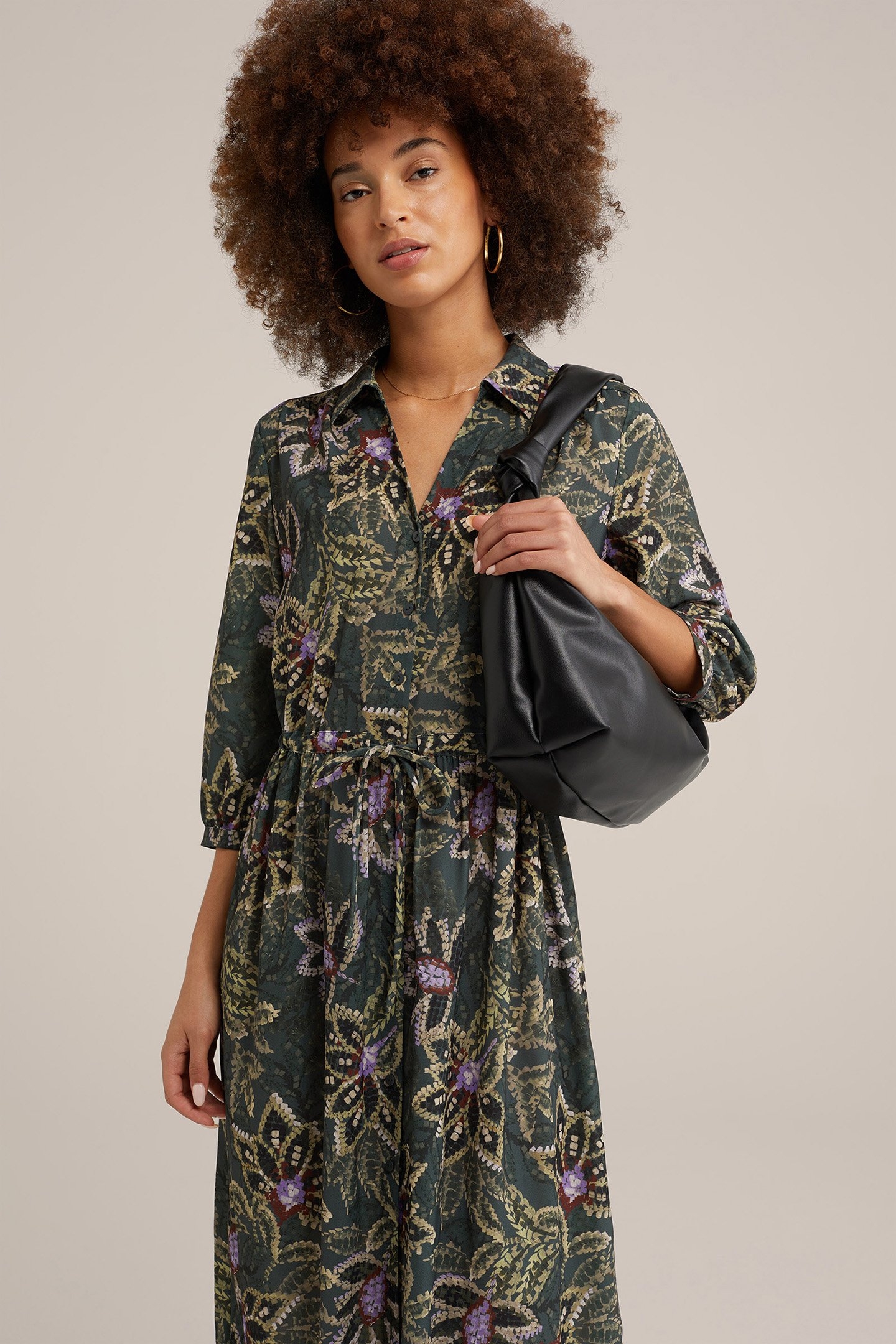 DRESS MID LENGTH DARK GREEN 5