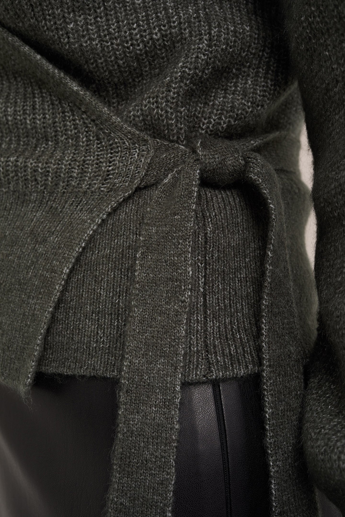 WRAP CARDIGAN GREYISH GREEN 6