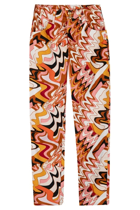 SWIRL POWER PANTS LEATHER BROWN/LIGHT PINK 3