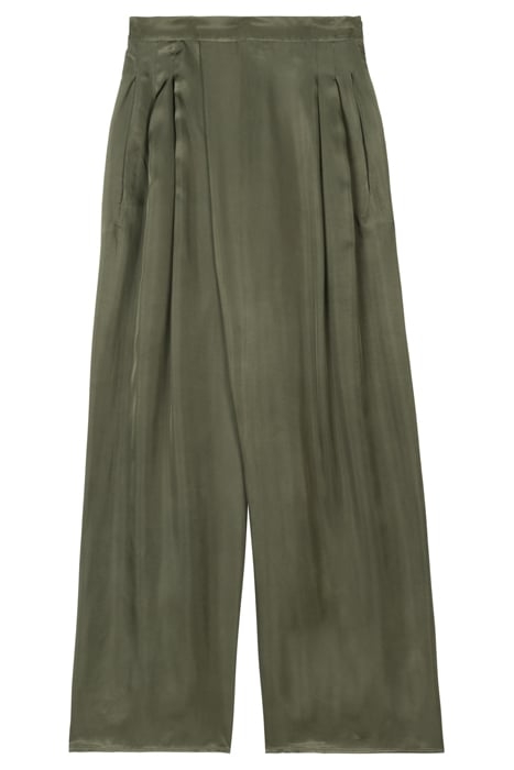 WRAP SATIN PANTS GRAPE LEAF 3