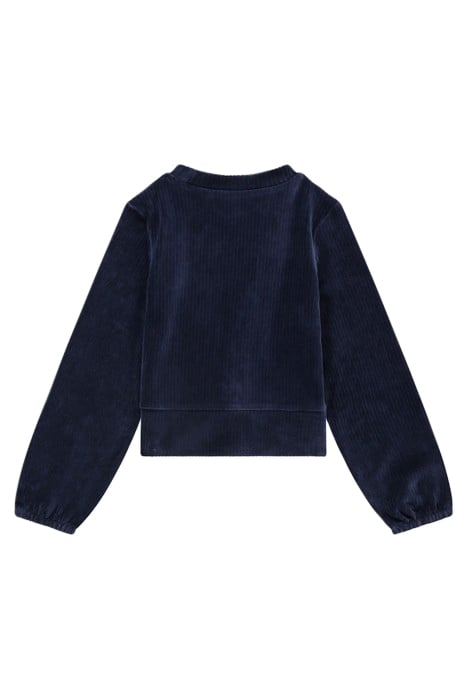 BIANCA VELVET TOP DARK BLUE 2
