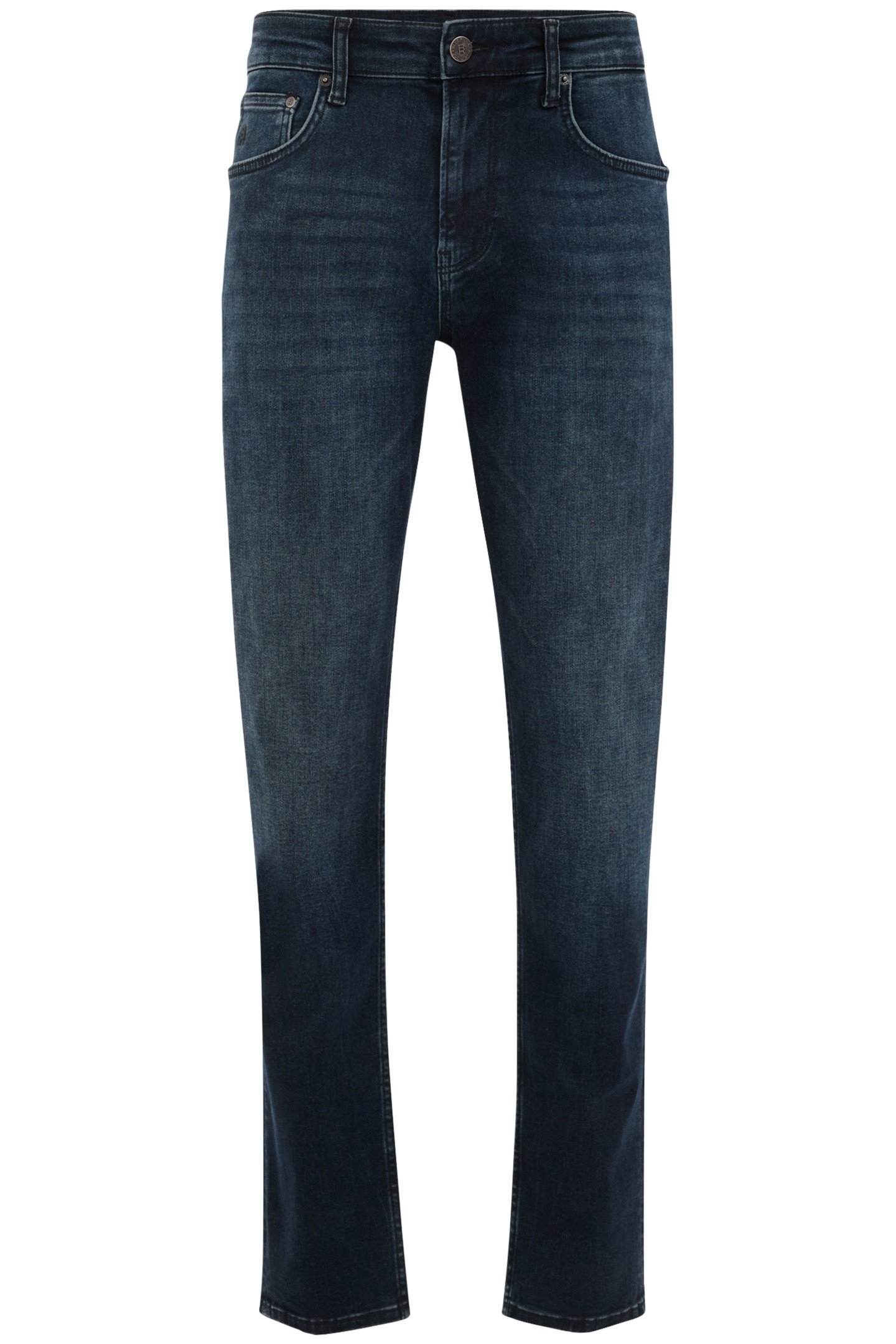 5-POCKET MID WAIST DARK BLUE 4